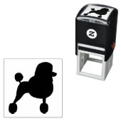 Fancy standaard poedelsilhouet zelfinktende stempel (In situ)