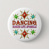 Fancy STARS DANCTEREN Ronde Button 5,7 Cm (Voorkant)