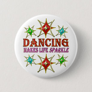 Fancy STARS DANCTEREN Ronde Button 5,7 Cm