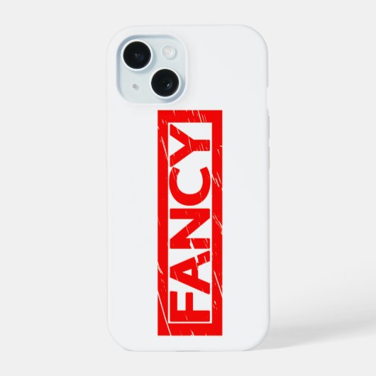 Fancy stempel iPhone 15 case (Achterkant)