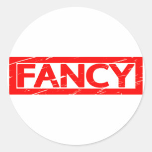 Fancy stempel ronde sticker