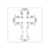 fancy stempel voor sierkruis (Afrduk)