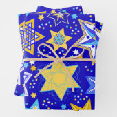 Fancy sterren van David Inpakpapier Vel (In situ)