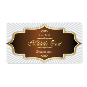 Fancy stijl Jam Jelly Label Bruin