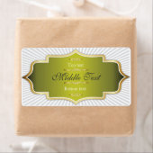 Fancy stijl Jam Jelly Label Green (Insitu)