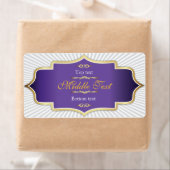 Fancy Stijl Jam Jelly Label Paarse (Insitu)