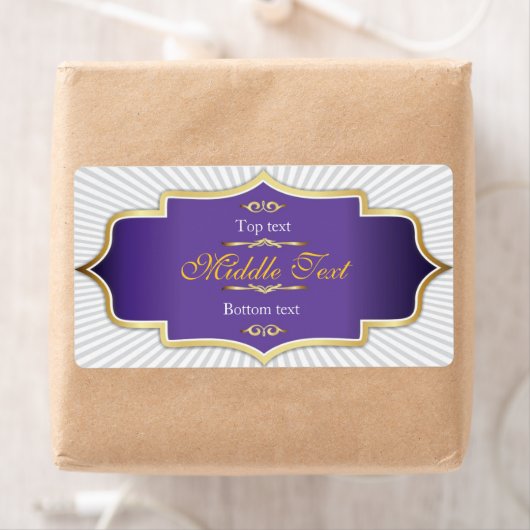 Fancy Stijl Jam Jelly Label Paarse (Insitu)