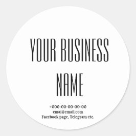 Fancy stijl stijlvol café, bakker, catering ronde sticker