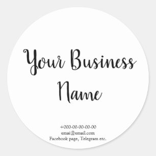 Fancy, stijlvol café, bakkerij, catering ronde sticker