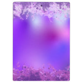 Fancy stijlvol Violet Paars modern Glam Glittery Klembord (Achterkant)