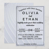 Fancy, stijlvolle uitnodiging tot weddenschap (Voorkant / Achterkant)