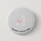Fancy stof Buttonnen | Stijlen zwevend en verloop Ronde Button 5,7 Cm (Voorkant)