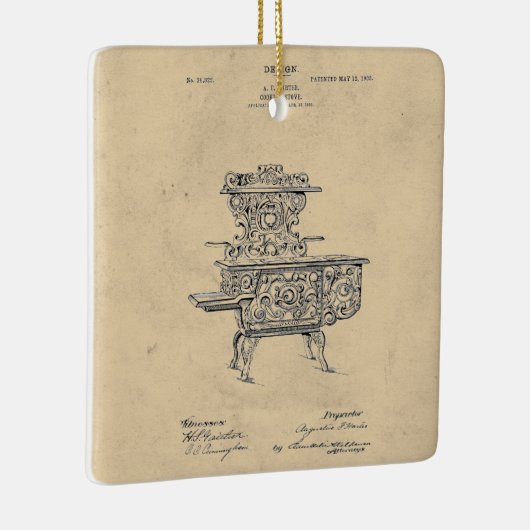  Fancy Stove Patent Keramisch Ornament (Rechts)