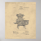 Fancy Stove Patent Poster (Voorkant)