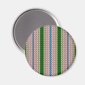 Fancy streepmagneet - groen/roze magneet (Voorkant / Achterkant)