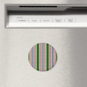 Fancy streepmagneet - groen/roze magneet (Insitu (Vaatwasser))