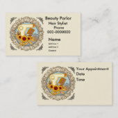 Fancy Sunflowers Beautician Afsprakenkaartje (Voorkant / Achterkant)