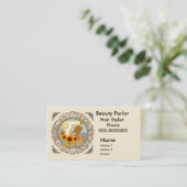 Fancy Sunflowers Beautician Afsprakenkaartje (Staand voorkant)