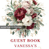 Fancy Sweet 16 Blush Burgundy Gouden Bord