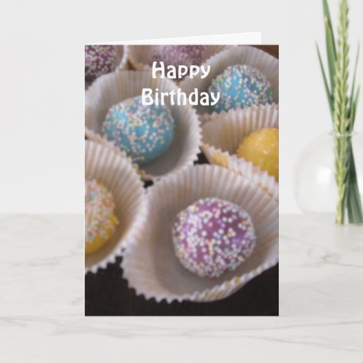 Fancy Sweets Verjaardagsontwerp Kaart (Voorkant)