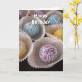 Fancy Sweets Verjaardagsontwerp Kaart (Gele Bloem)