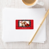 Fancy Swirls Lijst FOTO Retouradres Label (Insitu)