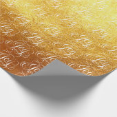 Fancy Swirly Joy Gold Foil Lettering Kalligrafie Cadeaupapier (Hoek)