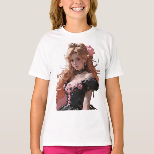 fancy T-shirt meisjes cartoon print (Voorkant)