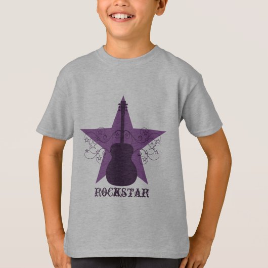 Fancy T-shirt van het Kind van Guitar Star-zwammen (Voorkant)