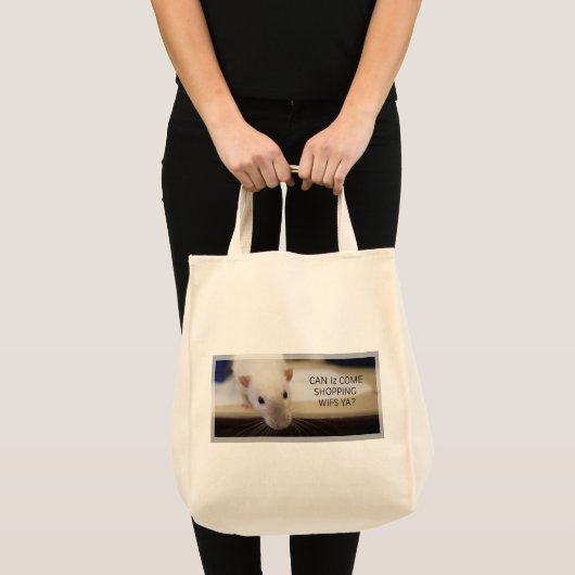 Fancy tas voor winkelpingelen met wieltjes (Voorkant (product))