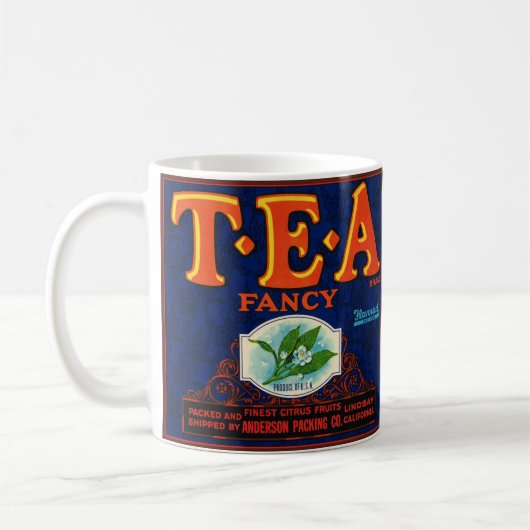 Fancy Tea Label Mug Koffiemok (Links)