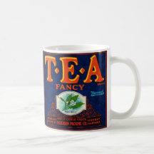 Fancy Tea Label  Mug