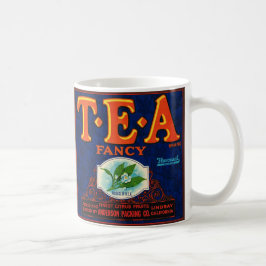 Fancy Tea Label  Mug Koffiemok