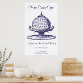 Fancy Tea Room Sign., Keukendecor Poster (Keuken)