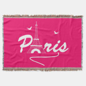 Fancy tekst voor Eiffeltoren in Parijs Deken (Voorkant)