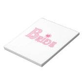 Fancy tekstbride notitieblok (Linkerzijde)