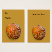 Fancy Thanksgiving pompoen Label! Visitekaartjes (Voorkant /achterkant)