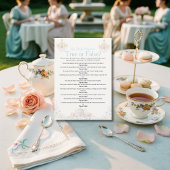 Fancy Thee Etiket Spelkaart Kaart