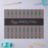 Fancy tissuepapier met vrolijke verjaardagswensen (Craft)