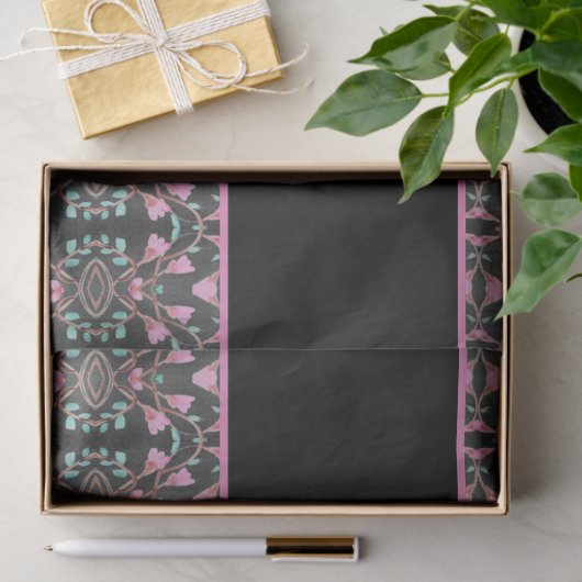 Fancy tissuepapier met vrolijke verjaardagswensen (Geschenk)