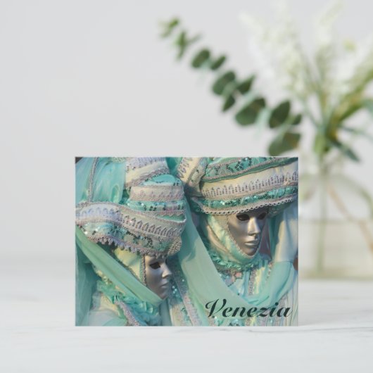 Fancy torenkostuums briefkaart (Staand voorkant)