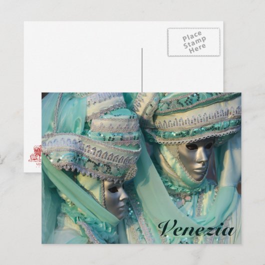 Fancy torenkostuums briefkaart (Voorkant / Achterkant)