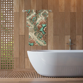 Fancy traditioneel bad handdoek