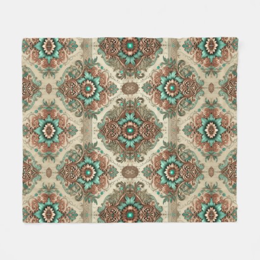 Fancy traditioneel fleece deken (Voorkant (Horizontaal))