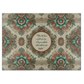 Fancy traditioneel  glas snijplank (Voorkant)