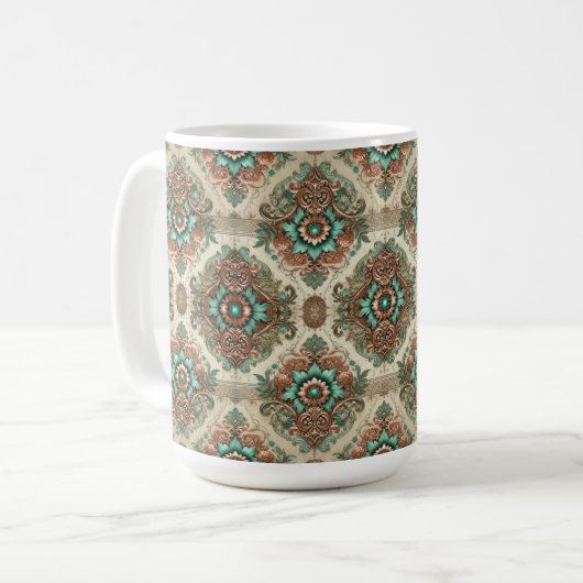 Fancy traditioneel koffiemok (Voorkant links)