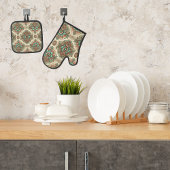 Fancy traditioneel ovenwant & pannenlap set