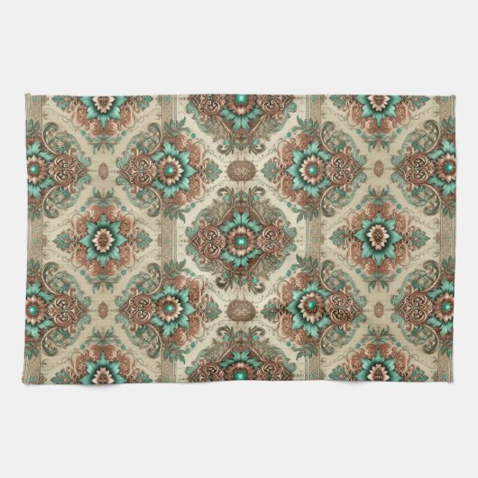 Fancy traditioneel theedoek (Horizontaal)