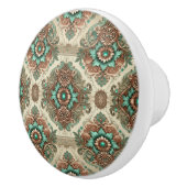 Fancy traditionele bloemen keramische knop (Rechts)