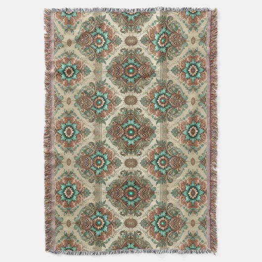 Fancy traditionele gooi deken (Voorkant Verticaal)